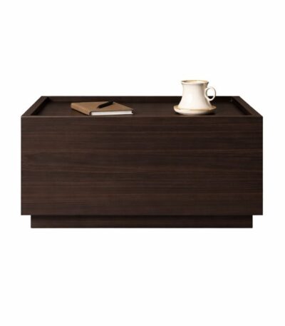 Noptiera lemn Blocka modulara 40x40x23.5 cm Black - Homuse
