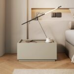 Noptiera lemn Blocka modulara 40x40x23.5 cm Grey - imagine 2 - Homuse