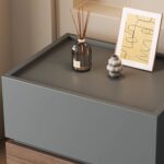 Noptiera lemn Blocka modulara 40x40x23.5 cm Khaki - imagine 2 - Homuse
