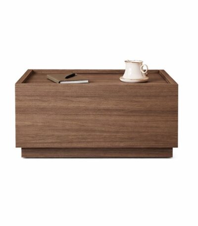 Noptiera lemn Blocka modulara 40x40x23.5 cm Walnut - Homuse