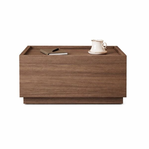 Noptiera lemn Blocka modulara 40x40x23.5 cm Walnut - Homuse