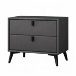 Noptieră premium din MDF Paris Black - Homuse