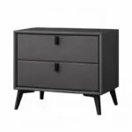 Noptieră premium din MDF Paris Black - Homuse