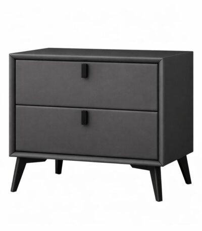 Noptieră premium din MDF Paris Black - Homuse