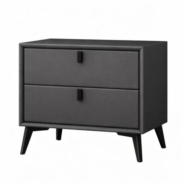 Noptieră premium din MDF Paris Black - Homuse