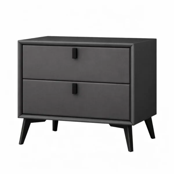Noptieră premium din MDF Paris Black - Homuse