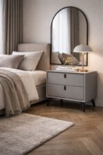 Noptieră premium din MDF Paris Darkgrey - imagine 3 - Homuse