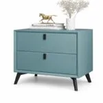 Noptieră premium din MDF Paris Green - imagine 2 - Homuse
