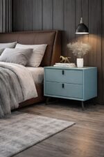 Noptieră premium din MDF Paris Green - imagine 3 - Homuse