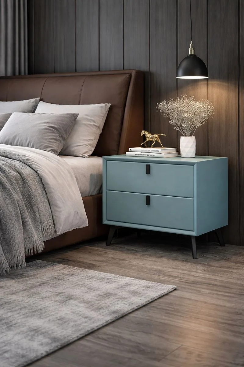Noptieră premium din MDF Paris Green - imagine 3 - Homuse