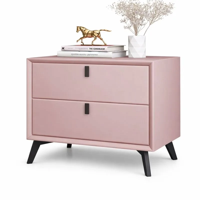 Noptieră premium din MDF Paris Pink - imagine 2 - Homuse