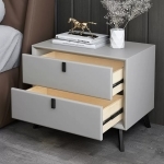 Noptieră premium din MDF Paris White - imagine 3 - Homuse