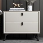 Noptieră premium din MDF Paris White - imagine 4 - Homuse