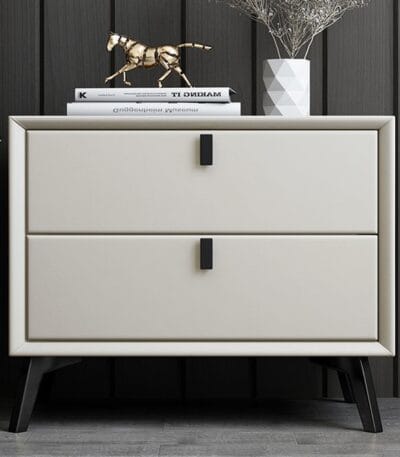 Noptieră premium din MDF Paris White - imagine 4 - Homuse