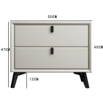 Noptieră premium din MDF Paris White - imagine 5 - Homuse