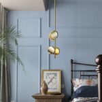 Pendul decorativ cu design arhitectural, finisaj auriu 140cm - imagine 3 - Homuse