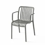 Scaun din polipropilenă pentru exterior Grey - imagine 2 - Homuse