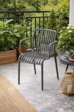 Scaun din polipropilenă pentru exterior Grey - imagine 3 - Homuse