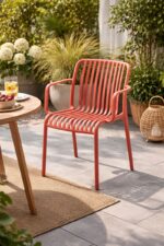 Scaun din polipropilenă pentru exterior Red - imagine 3 - Homuse