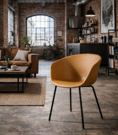 Scaun dining Aura Brown - imagine 3 - Homuse
