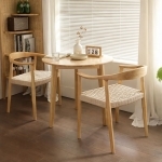 Scaun dining cu șezut împletit Nordic Wood Oak - imagine 3 - Homuse