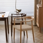 Scaun dining cu șezut împletit Nordic Wood Oak - imagine 4 - Homuse