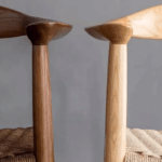 Scaun dining cu șezut împletit Nordic Wood Walnut - imagine 4 - Homuse