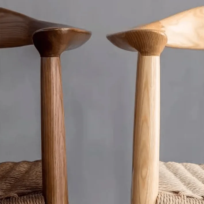 Scaun dining cu șezut împletit Nordic Wood Walnut - imagine 4 - Homuse