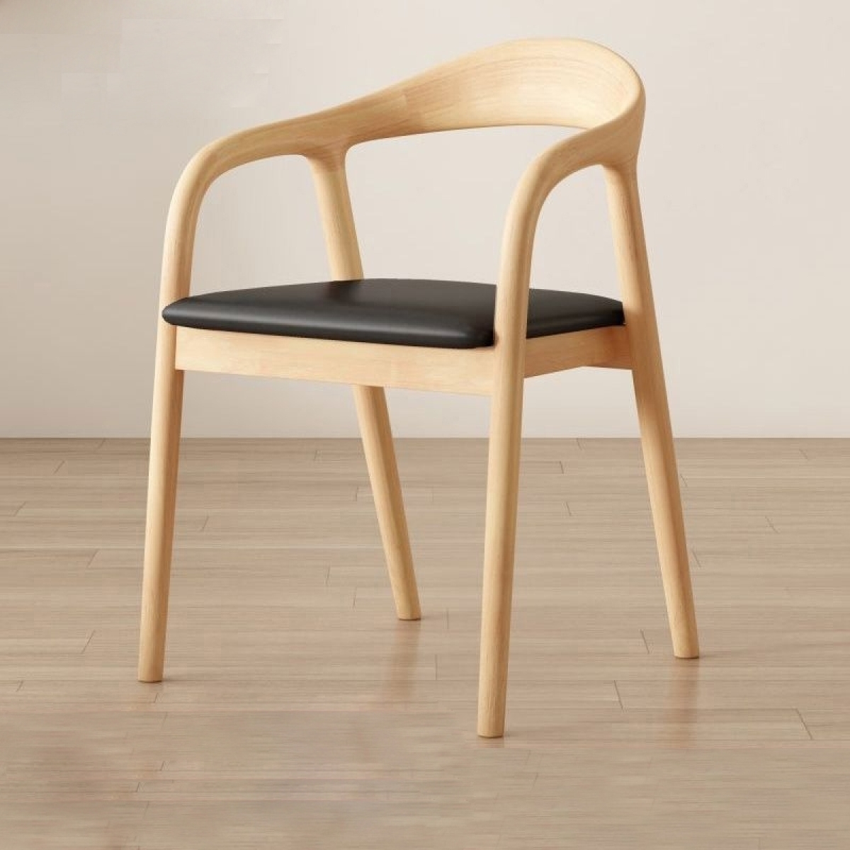 Scaun dining din lemn cu șezut tapițat Zen Oak - imagine 4 - Homuse