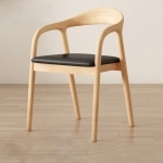 Scaun dining din lemn cu șezut tapițat Zen Oak - imagine 4 - Homuse