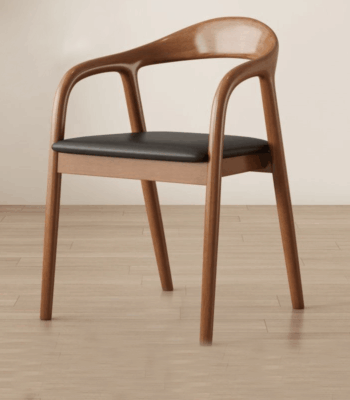 Scaun dining din lemn cu șezut tapițat Zen Walnut - imagine 3 - Homuse