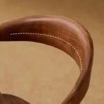 Scaun dining din lemn cu șezut tapițat Zen Walnut - imagine 5 - Homuse