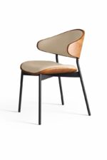 Scaun dining Luna Wood Beige - imagine 2 - Homuse