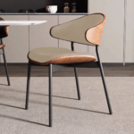 Scaun dining Luna Wood Beige - imagine 3 - Homuse