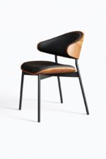 Scaun dining Luna Wood Black - imagine 2 - Homuse