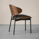 Scaun dining Luna Wood Black - imagine 3 - Homuse