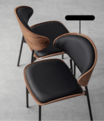 Scaun dining Luna Wood Black - imagine 4 - Homuse