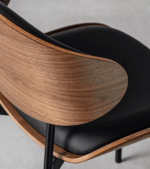 Scaun dining Luna Wood Black - imagine 5 - Homuse