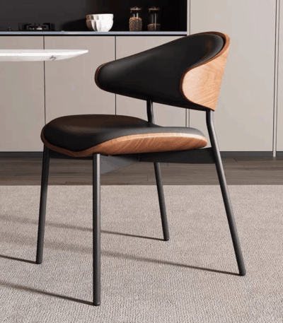Scaun dining Luna Wood Black - imagine 6 - Homuse