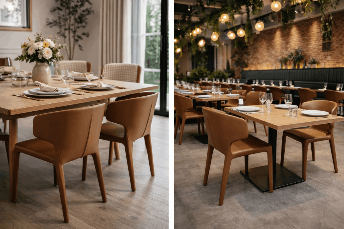 Scaun dining Novo Brown - imagine 3 - Homuse