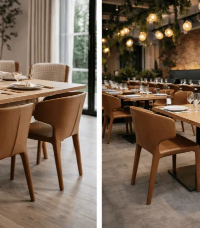 Scaun dining Novo Brown - imagine 3 - Homuse