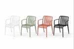 Scaun din polipropilenă pentru exterior Grey - imagine 5