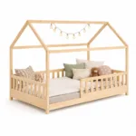 Pat copii tip Montessori 200x90 cm Oak