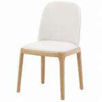 Scaun dining Selene OAK & Cream piele ecologică
