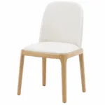Scaun dining Selene OAK & Cream piele ecologică