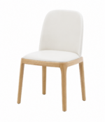 Scaun dining Selene OAK & Cream piele ecologică