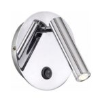 Aplica argintie din metal cu LED - Homuse