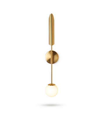 Aplica de perete aurie 70×12 cm - Homuse