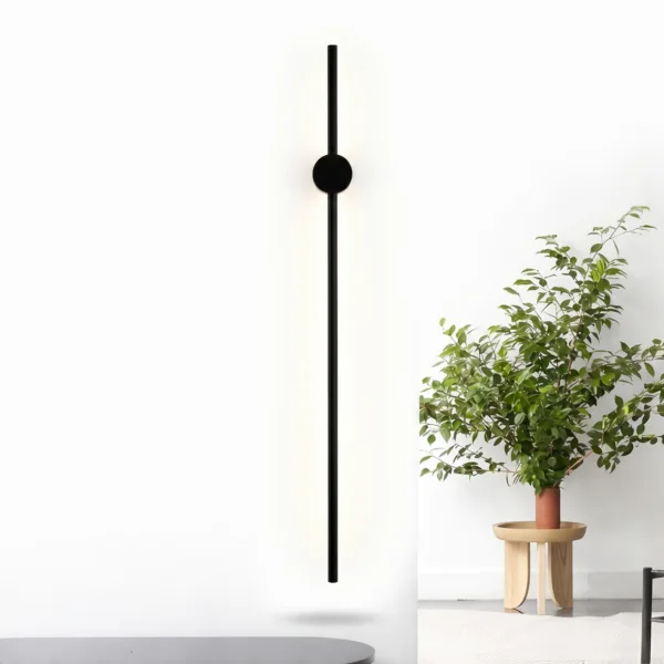 Aplica LED Slim Black lumina neutra 80 cm - Homuse