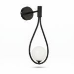 Aplica perete Tears Black 17X17X40cm - Homuse